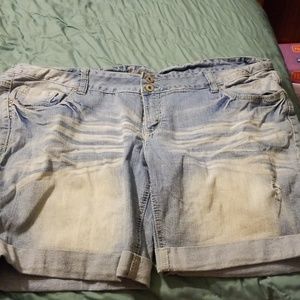 Denim shorts